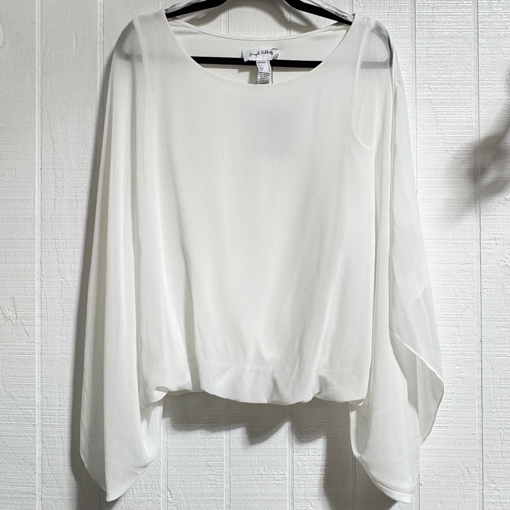 Joseph Ribkoff White Flowing Blouse